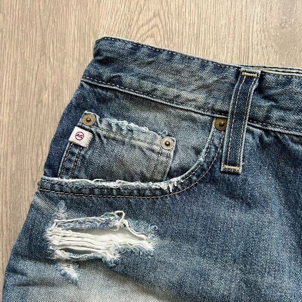 AG Ag-Ed Adriano Goldschmied shorts raw edge womens 27R/W30 The Sadie - Picture 2 of 10
